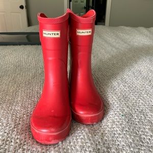 Hunter boots for child size 11